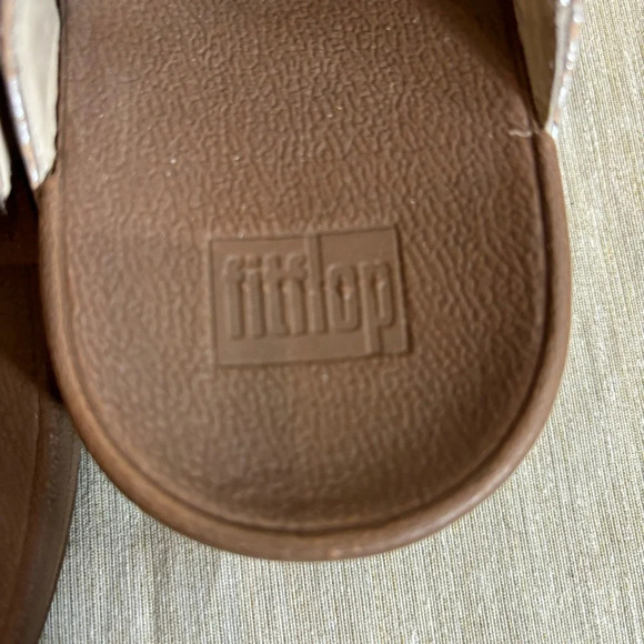 FITFLOP Sz 5 Front Toe Post Flip Flop Style Platform Slip On Slides  Sandals - Picture 4 of 8